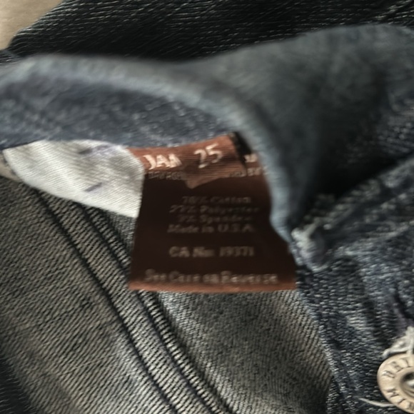 James Jeans Vintage Cargo Blue Denim Jeans - Size 25- Very Good Condition - Picture 6 of 10